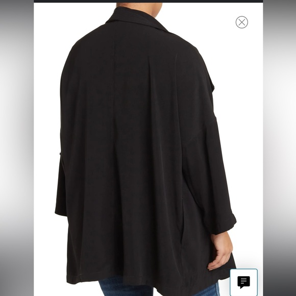Max Studio Black flowy lightweight jacket size 1xl - Picture 8 of 15